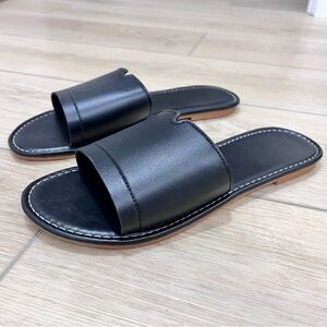 Size 7.5 Black Slide Sandals